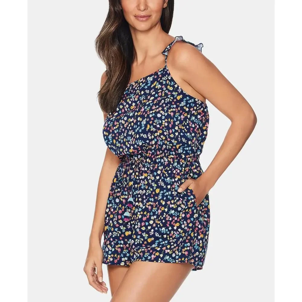 Vera Bradley Womens Wildflower Ditsy Sunny Romper Cover Up Size L - Picture 3 of 3